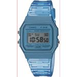 Náramkové hodinky Casio modrej farby Dátum s vodeodolnosťou 3 Bar 