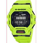 Náramkové hodinky Casio G-Shock žltej farby Kalendár vhodné na potápanie s meracou funkciou krokomer s minerálnym sklíčkom s chronografickým displejom 