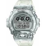 Pánske Náramkové hodinky Casio G-Shock sivej farby z plastu okrúhle Podsvietenie s plast remienkom s minerálnym sklíčkom s digitálnym displejom 