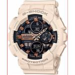 Náramkové hodinky Casio G-Shock ružovej farby Kalendár vhodné na potápanie s minerálnym sklíčkom s chronografickým displejom 