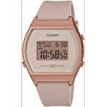 Náramkové hodinky Casio ružovej farby z plastu Kalendár s chronografickým displejom 