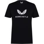 Detské tričká s krátkym rukávom Castore čiernej farby v klasickom štýle s motívom Newcastle United v zľave 