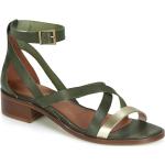 Dámske Kožené sandále Casual Attitude zelenej farby v ležérnom štýle vo veľkosti 35 na leto 