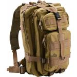 Cestovné tašky hnedej farby vo vojenskom štýle z polyesteru objem 30 l v zľave 