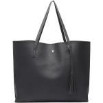 Čierna dámska elegantná kabelka pre formáty A4 Miss Aara Lulu Bags
