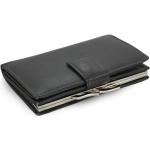 Dámske Kožené peňaženky arwel čiernej farby v zľave 