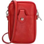 Dámske Elegantné kabelky červenej farby v elegantnom štýle z kože v zľave 