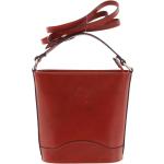 Dámske Elegantné kabelky červenej farby v party štýle z hovädzej kože na Párty 