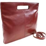 Dámske Elegantné kabelky arwel červenej farby v elegantnom štýle z kože vrecko na mobil v zľave 