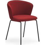 Jedálenské stoličky červenej farby z kovu 2 ks balenie 