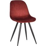 Jedálenské stoličky label51 červenej farby z kovu 2 ks balenie 
