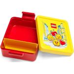 Červený box na desiatu so žltým vekom LEGO® Iconic