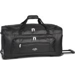 Cestovné tašky na kolieskach čiernej farby v modernom štýle na zips objem 60 l 