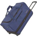 Cestovné tašky na kolieskach Travelite Basics striebrošedej farby z hliníka na zips objem 51 l 