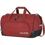 Cestovné tašky Travelite Kick Off červenej farby v modernom štýle na zips objem 45 l 