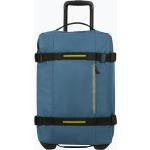 Stredné cestovné kufre modrej farby v streetwear štýle objem 55 l 