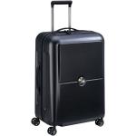 Stredné cestovné kufre Delsey čiernej farby z plastu na zips integrovaný zámok objem 65 l 