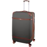 Veľké cestovné kufre Dielle atracítovej farby v elegantnom štýle z plastu integrovaný zámok objem 110 l 