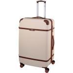 Veľké cestovné kufre Dielle krémovej farby v elegantnom štýle z plastu integrovaný zámok objem 110 l 