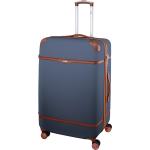 Veľké cestovné kufre Dielle modrej farby v elegantnom štýle z plastu integrovaný zámok objem 110 l 