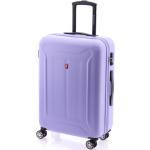 Stredné cestovné kufre Gladiator fialovej farby v elegantnom štýle z plastu integrovaný zámok objem 63 l s motívom Gladiator 