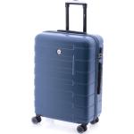 Stredné cestovné kufre tyrkysovej farby v elegantnom štýle z plastu integrovaný zámok objem 69 l 
