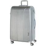 Veľké cestovné kufre March striebrošedej farby v modernom štýle z hliníka integrovaný zámok objem 105 l 
