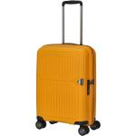 Malé cestovné kufre March zlatej farby v elegantnom štýle z plastu integrovaný zámok objem 37 l 