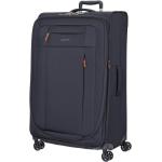 Veľké cestovné kufre March striebrošedej farby v elegantnom štýle z hliníka na zips integrovaný zámok objem 99 l 