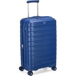 Stredné cestovné kufre Roncato modrej farby z plastu na zips integrovaný zámok objem 73 l 