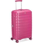 Stredné cestovné kufre Roncato ružovej farby z plastu na zips integrovaný zámok objem 73 l 