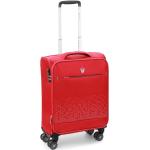 Malé cestovné kufre Roncato červenej farby v elegantnom štýle z tkaniny na zips integrovaný zámok objem 42 l 