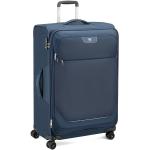 Veľké cestovné kufre Roncato modrej farby z tkaniny na zips integrovaný zámok objem 98 l 