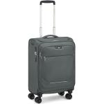 Malé cestovné kufre Roncato sivej farby z tkaniny na zips integrovaný zámok objem 42 l 