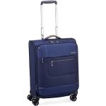 Malé cestovné kufre Roncato modrej farby v elegantnom štýle z tkaniny na zips integrovaný zámok objem 40 l 