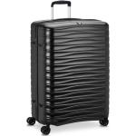 Veľké cestovné kufre Roncato čiernej farby v modernom štýle z polykarbonátu na zips integrovaný zámok objem 110 l 