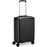 Malé cestovné kufre Roncato čiernej farby v modernom štýle z polykarbonátu na zips integrovaný zámok objem 40 l 