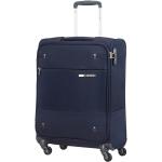 Malé cestovné kufre Samsonite modrej farby v modernom štýle na zips integrovaný zámok objem 39 l 