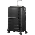 Veľké cestovné kufre Samsonite čiernej farby v modernom štýle z plastu na zips integrovaný zámok objem 85 l 