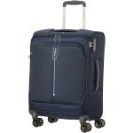 Malé cestovné kufre Samsonite modrej farby v modernom štýle na zips integrovaný zámok objem 40 l 