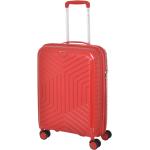 Malé cestovné kufre červenej farby v elegantnom štýle integrovaný zámok objem 35 l 