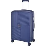 Stredné cestovné kufre modrej farby v elegantnom štýle integrovaný zámok objem 71 l 