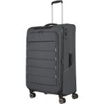 Veľké cestovné kufre Travelite atracítovej farby v modernom štýle z tkaniny na zips objem 91 l udržateľná móda 