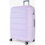 Veľké cestovné kufre Rock fialovej farby na zips integrovaný zámok objem 106 l 