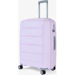 Stredné cestovné kufre Rock fialovej farby na zips integrovaný zámok objem 58 l 