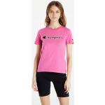 Champion Crewneck T-Shirt tmavě růžové XS