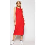 Dámske Denné šaty Champion červenej farby z bavlny vo veľkosti XS v zľave 