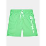Detské plavecké šortky Champion zelenej farby zo syntetiky v zľave 