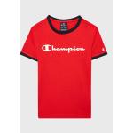 Detské tričká Champion červenej farby z bavlny v zľave 