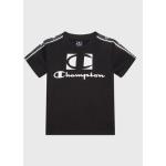 Detské tričká Champion čiernej farby z bavlny v zľave 